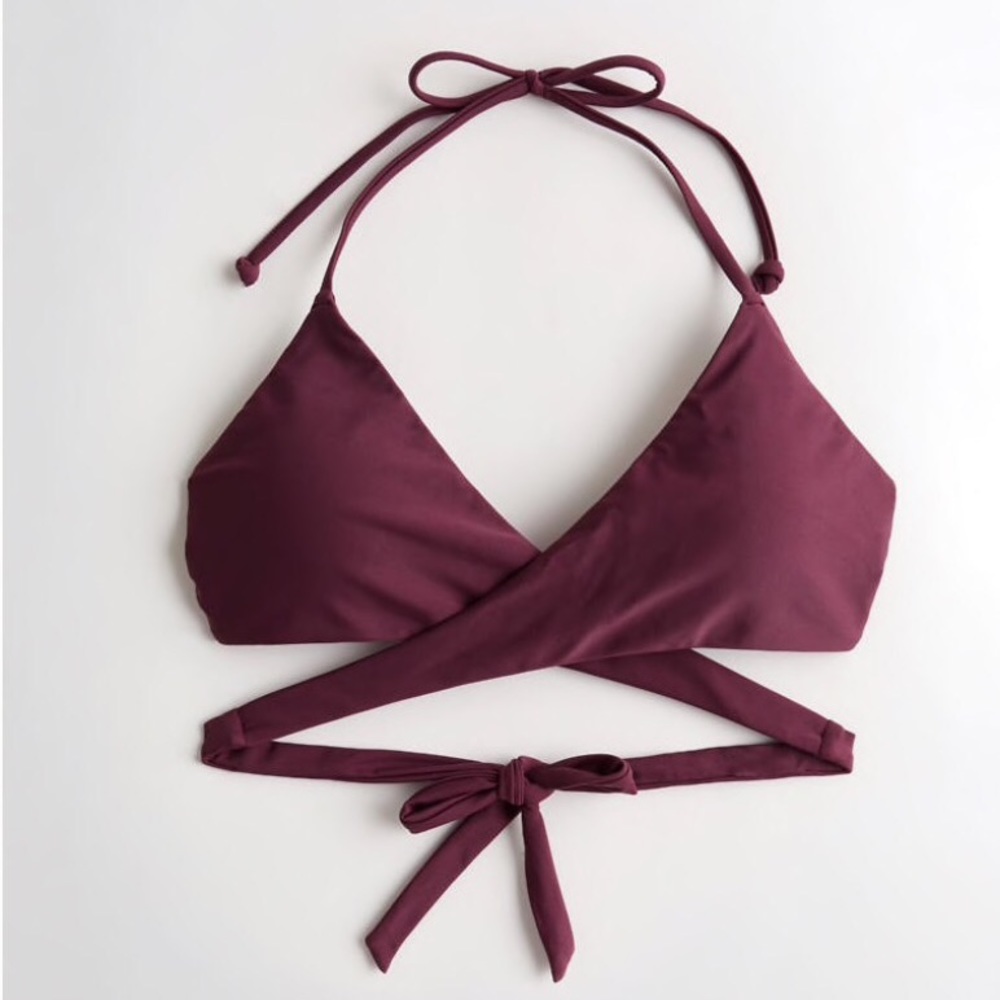 Hollister Wrap triangle bikini top size xl